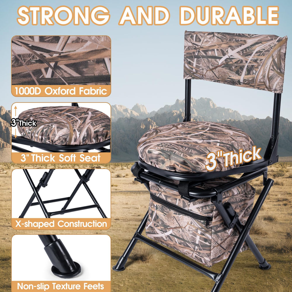 GUANIEE folding design folds compactly for portable hunting trips