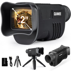 GUANIEE Night Vision Monocular front view for outdoor scouting and wildlife observation.