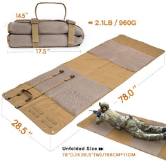 GUANIEE shooting mat elbow-knee-padding cushions joints on uneven terrain.