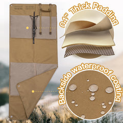 GUANIEE shooting mat weatherproof-1000d-nylon protects gear in rain.