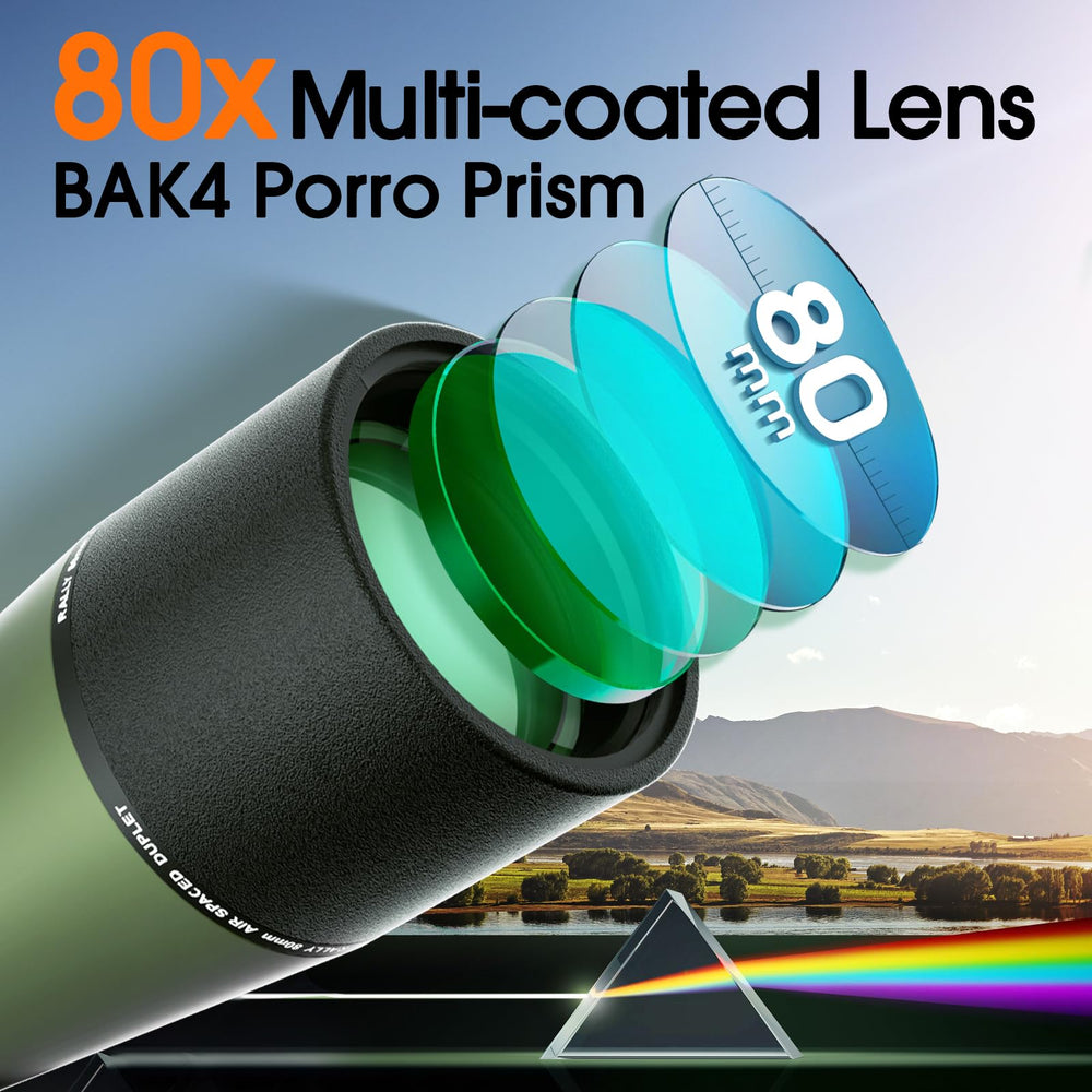 GUANIEE spotting scope 45-degree eyepiece provides comfortable viewing from any position