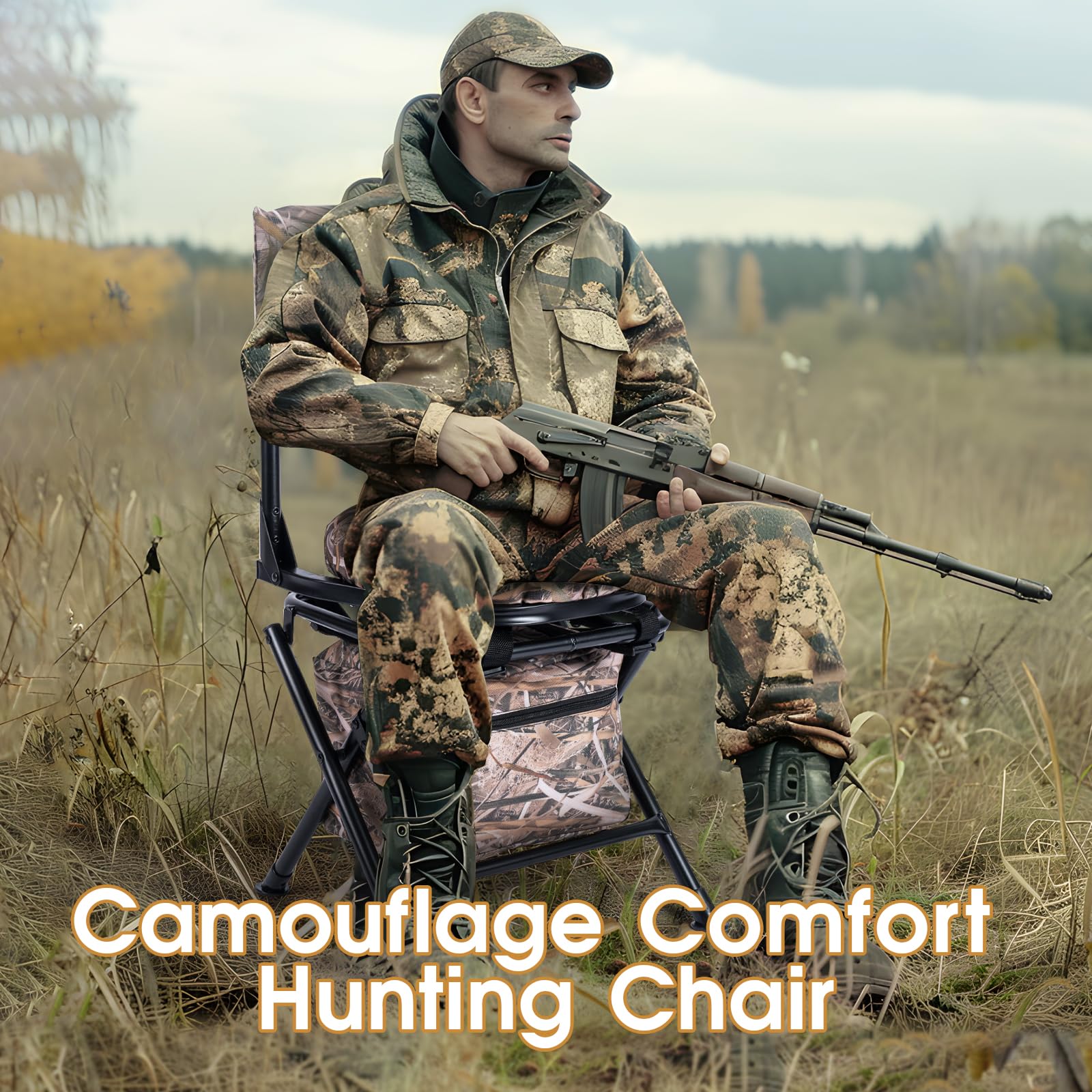 GUANIEE steel frame ensures durable, long-lasting support during rugged field use
