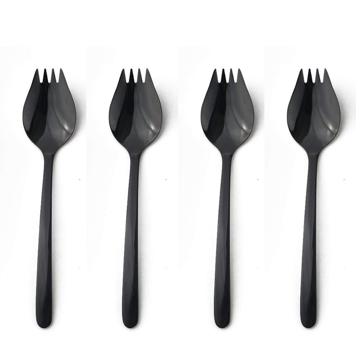 Gugrida 18/10 stainless steel spoon and fork, durable for everyday use.