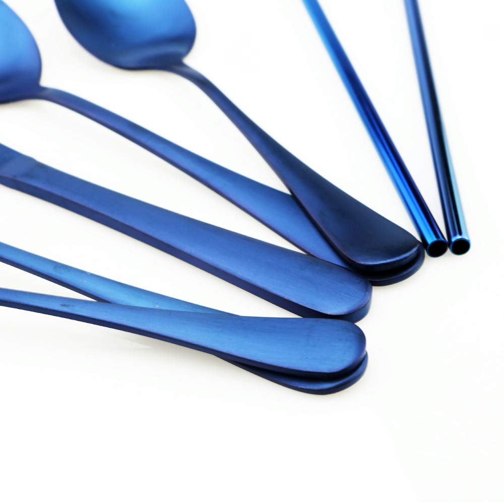 Gugrida blue storage bag keeps utensils organized and ready