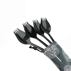 Gugrida portable bag with sporks for travel and hiking.