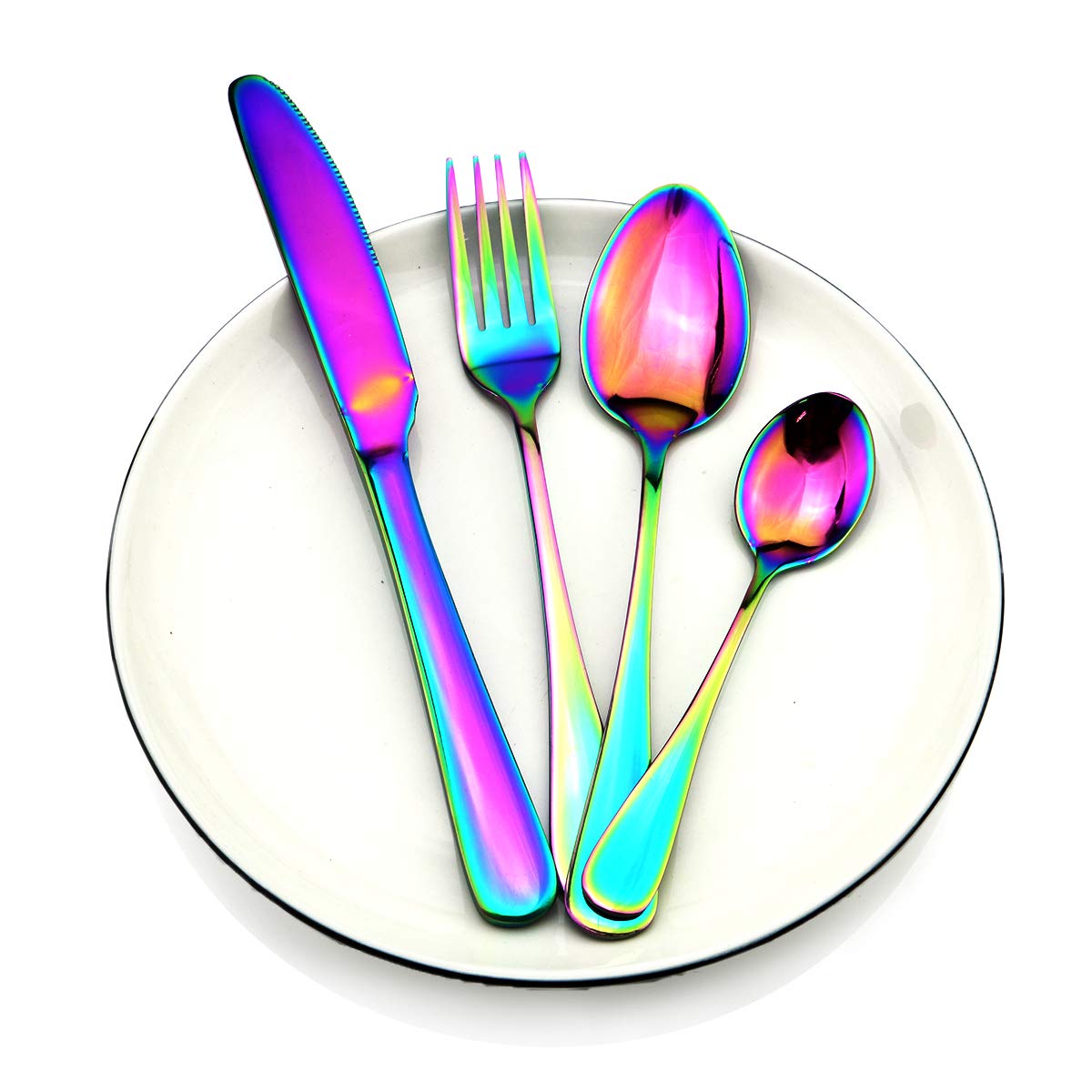Gugrida Rainbow mirror-polished edges offer premium look and safe handling.