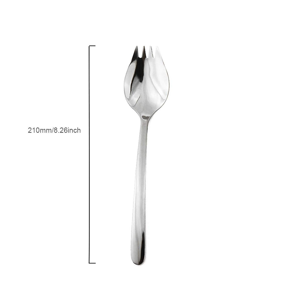 Gugrida ergonomic handles on spoons and forks for comfortable meals.
