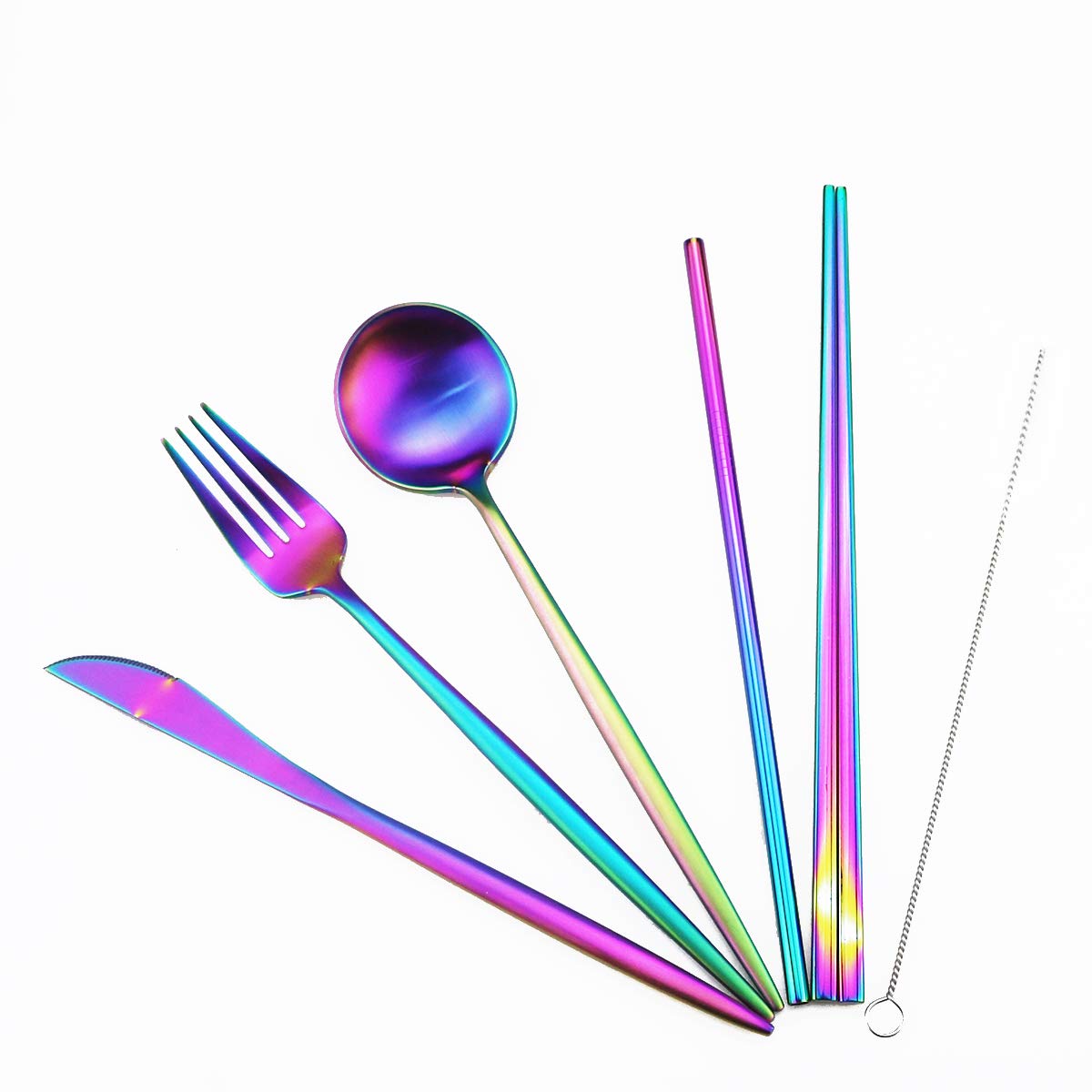 Gugrida flatware with straw brush stays clean after many washes.