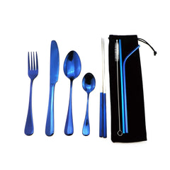 Gugrida table knife with portable case for on-the-go meals.