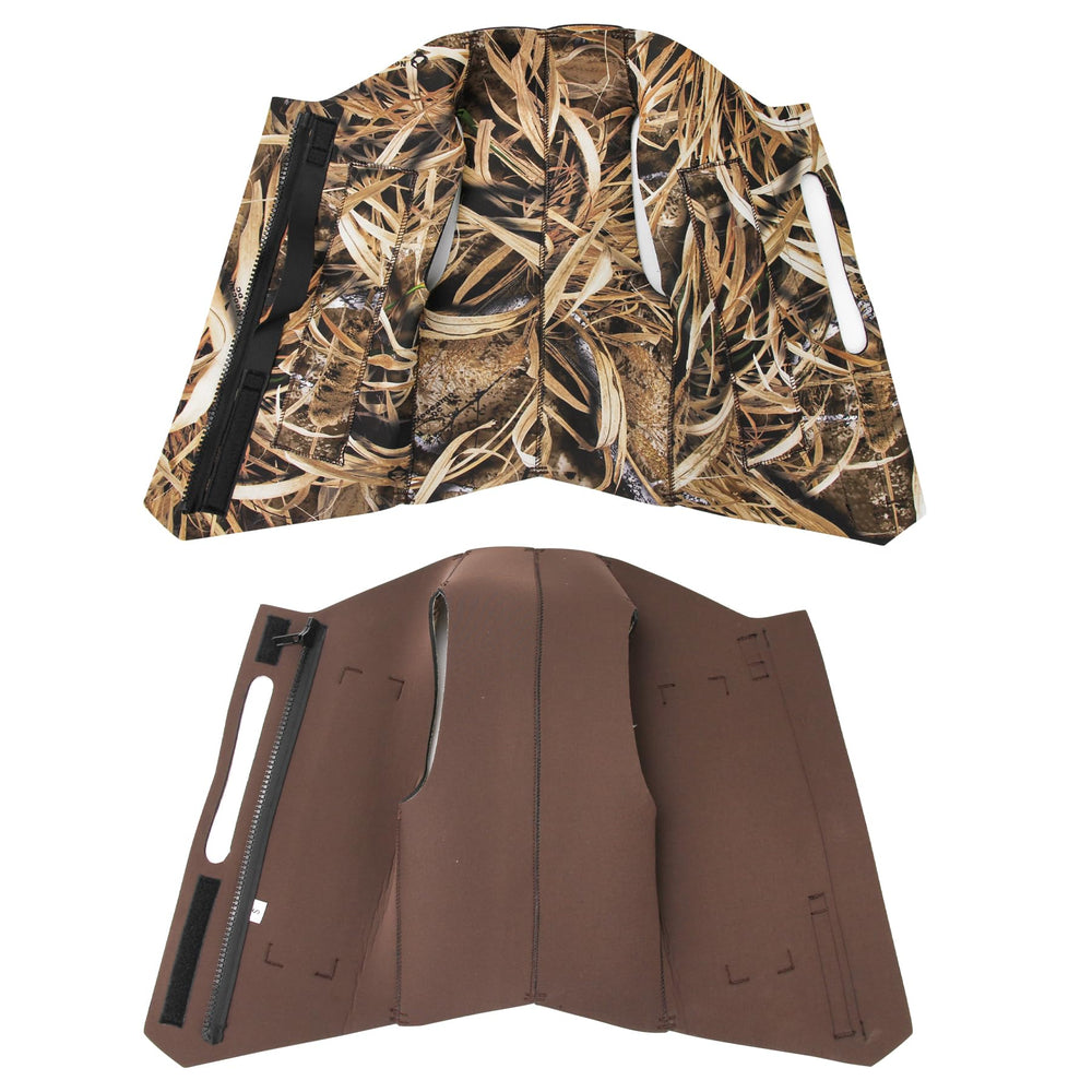 Guguluza dog hunting vest with flotation pads for buoyant support.