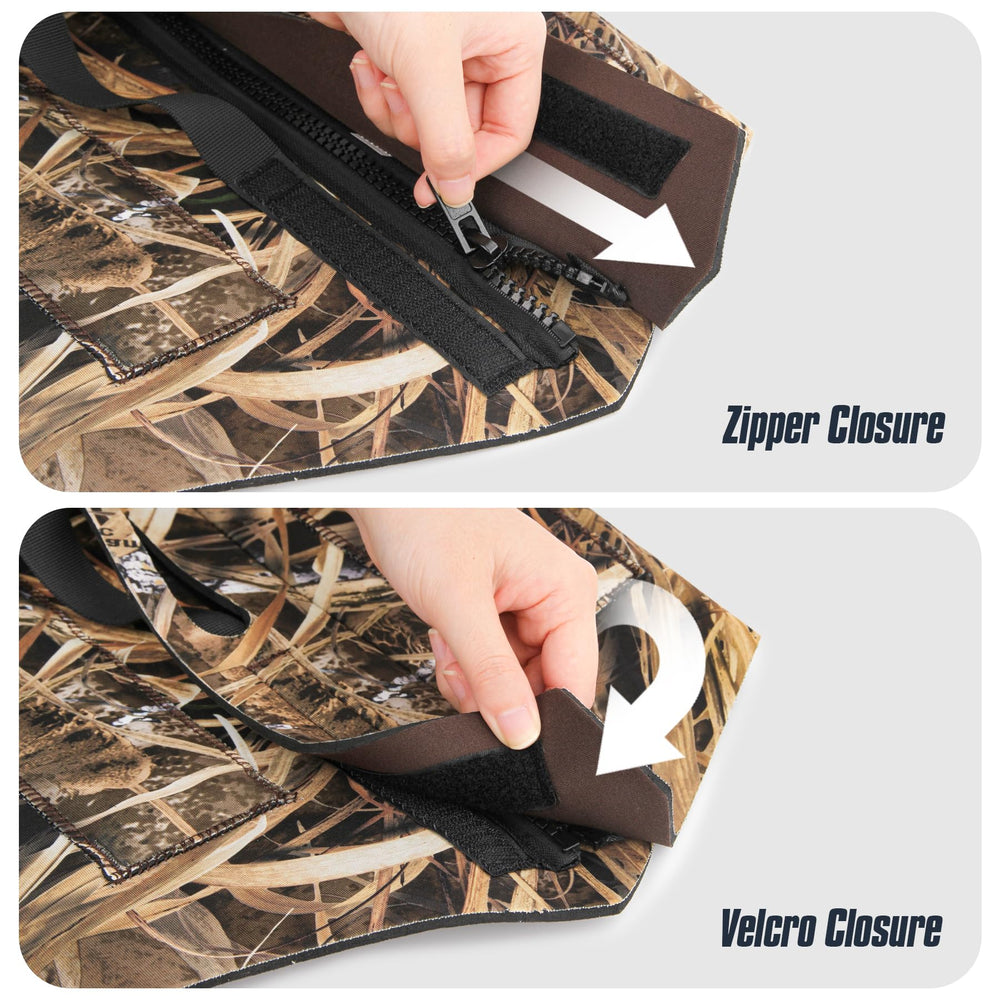GUGULUZA full-length zipper enables easy on-off wear