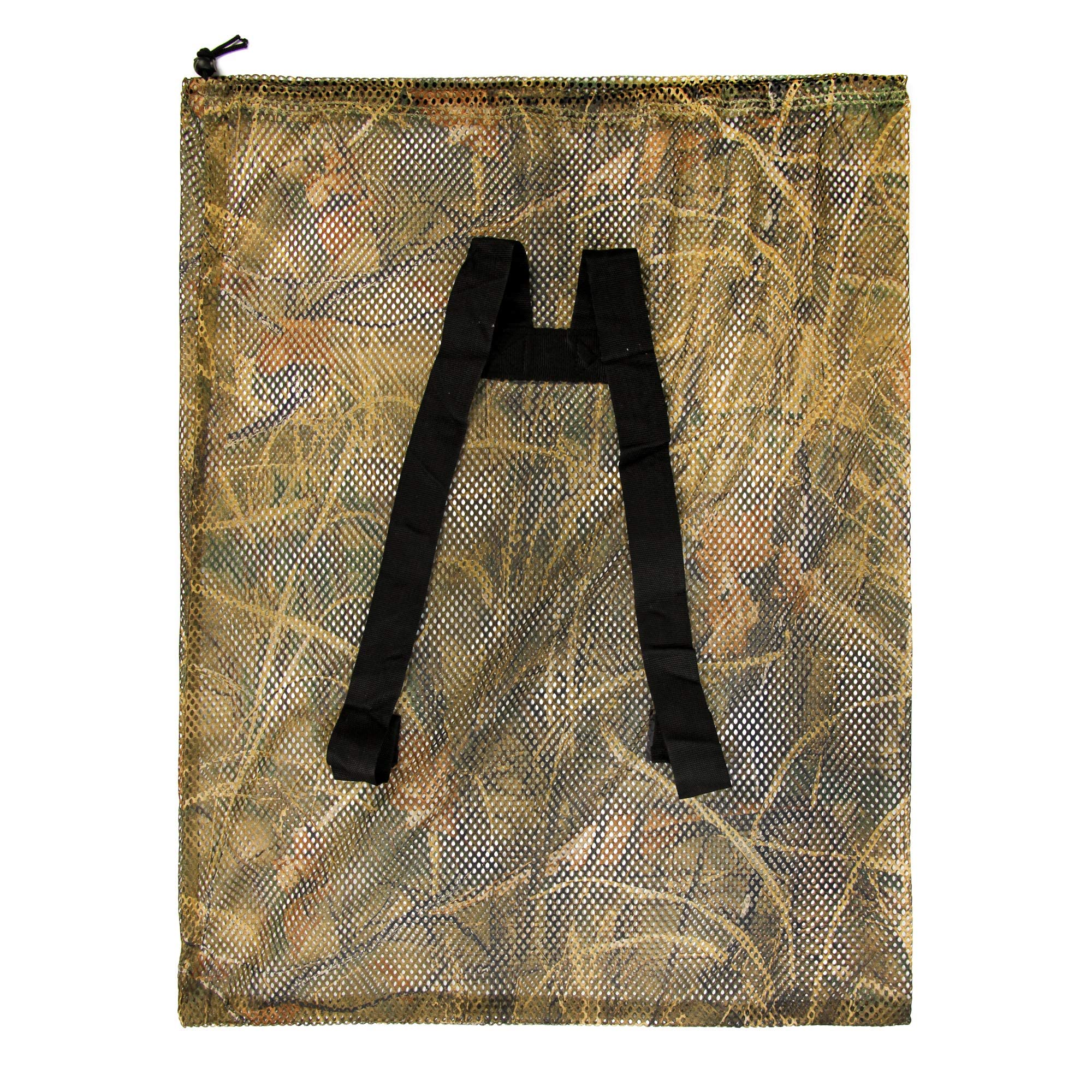GUGULUZA bag size 95x80 cm shows generous capacity for many decoys.
