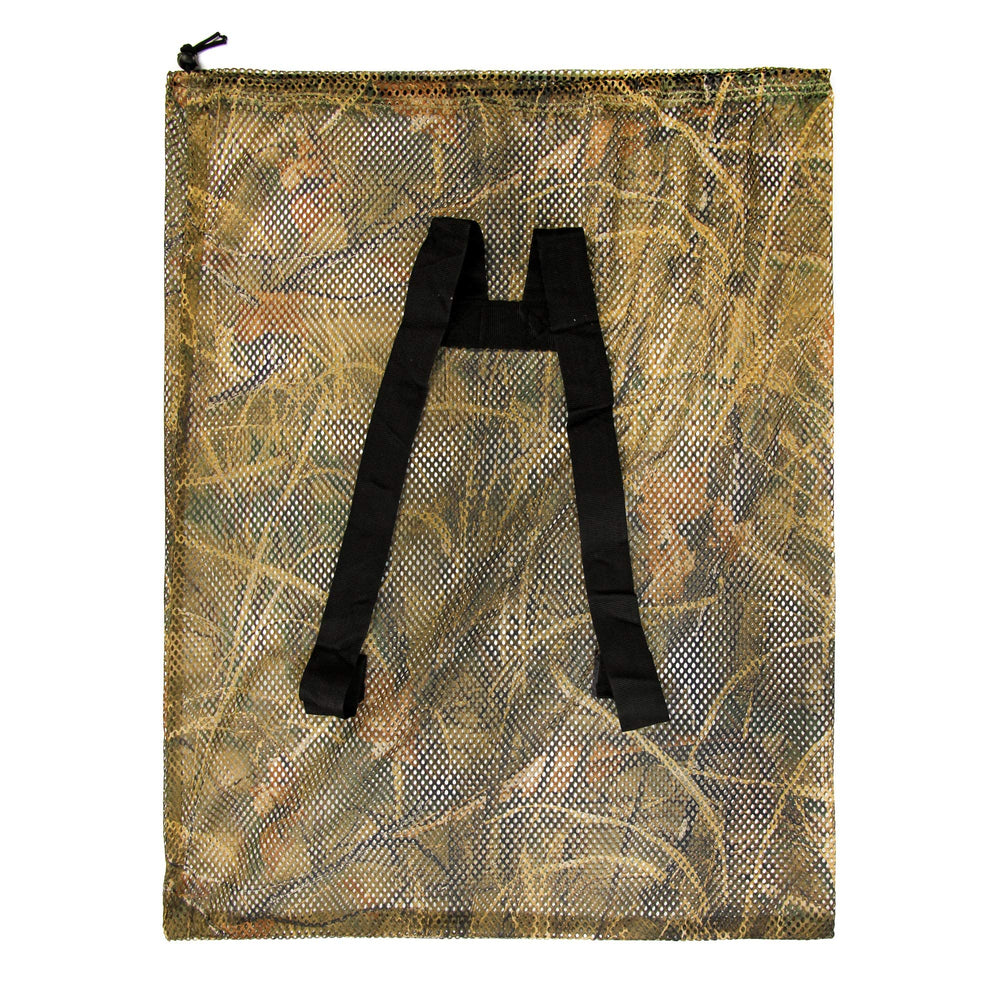 GUGULUZA bag size 95x80 cm shows generous capacity for many decoys.