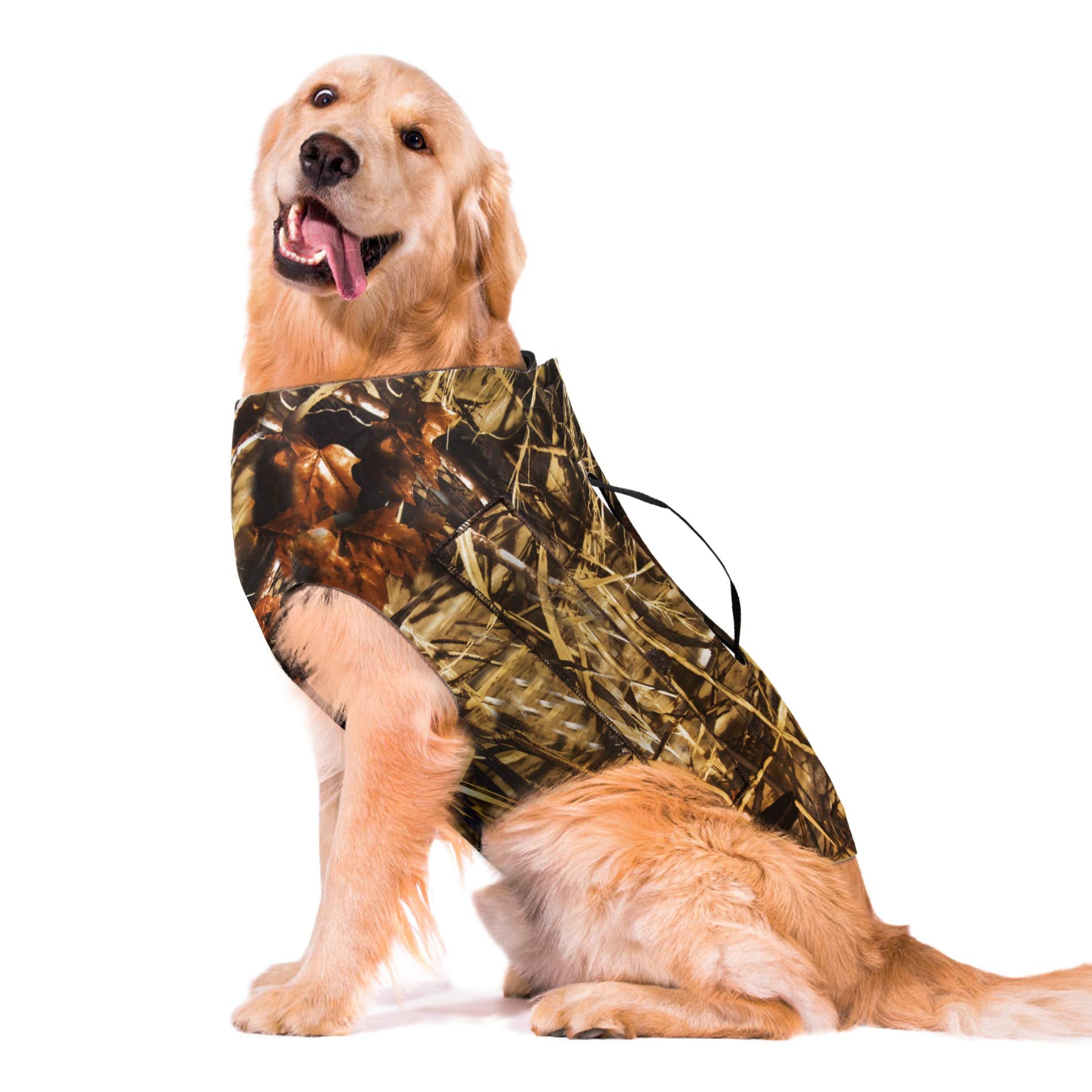 GUGULUZA waterfowl vest provides waterproof chest protection during wetland hunts.