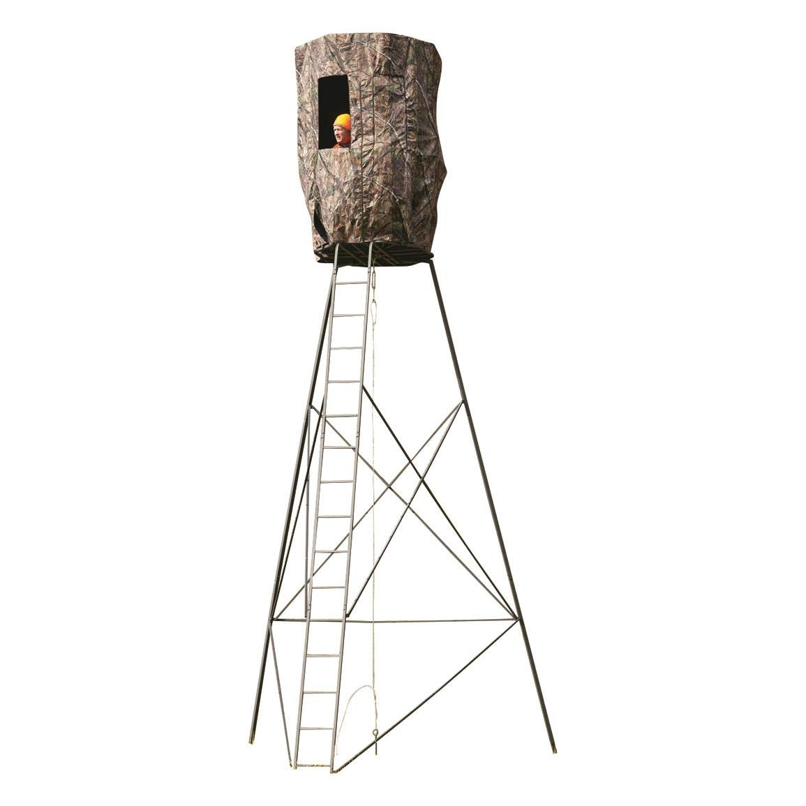 Guide Gear blind with eight zippered windows offering versatile shooting angles