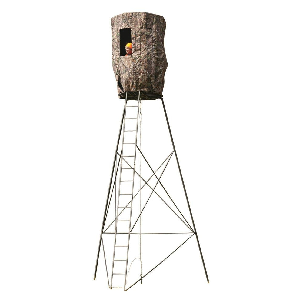 Guide Gear blind with eight zippered windows offering versatile shooting angles