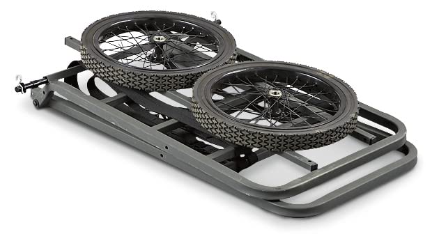 Guide Gear Aluminum Game Cart with puncture-proof wheels tackles rough trails with ease