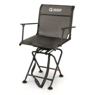 Guide Gear Big Boy Chair 360-degree silent swivel supports stealth and quick access
