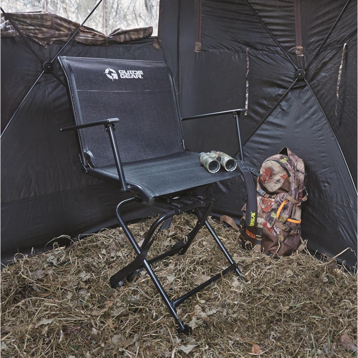 Guide Gear Big Boy Chair uses breathable mesh to keep air circulating