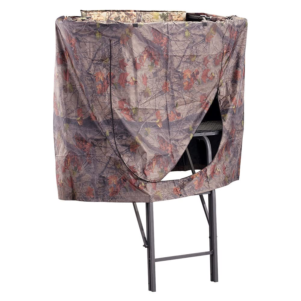 Guide Gear camo deer hunting blind provides weather protection for dry hunts