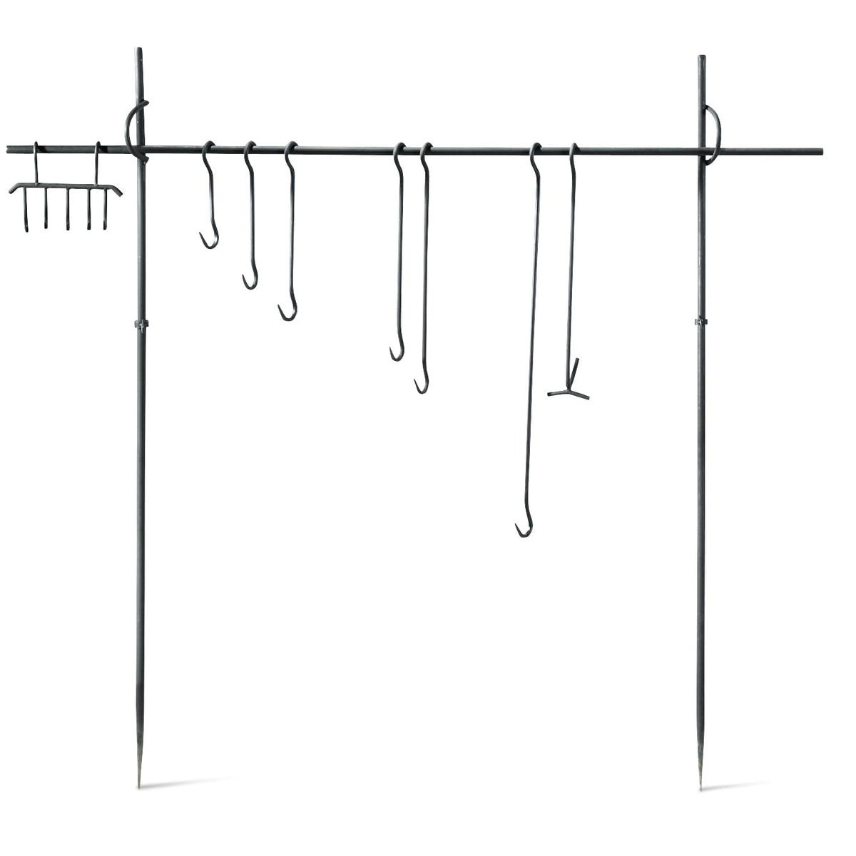 Guide Gear campfire cooking set with iron side posts for stable elevated cooking