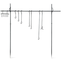 Guide Gear campfire cooking set with iron side posts for stable elevated cooking