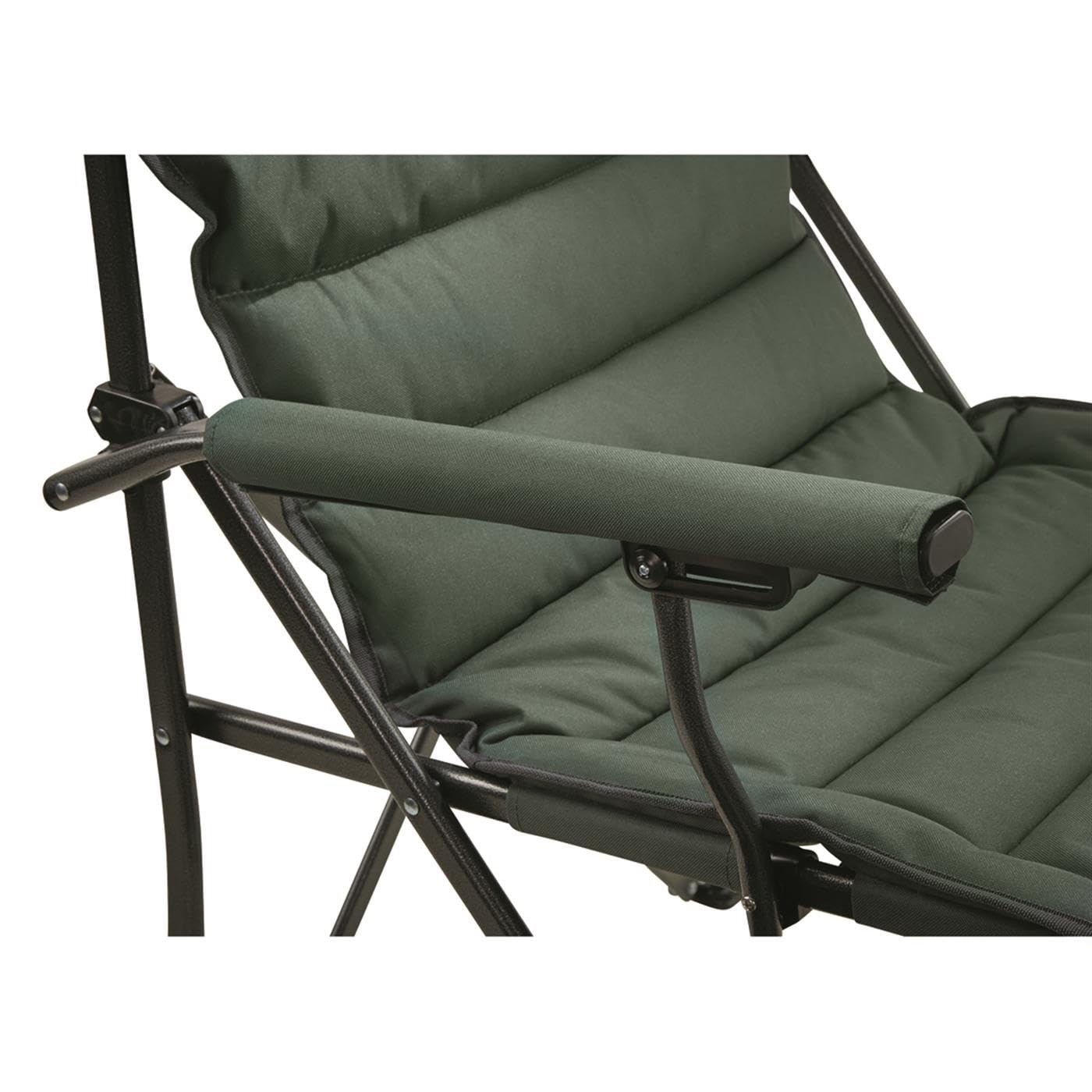 Chair with backpack straps from Guide Gear allows hands-free transport.