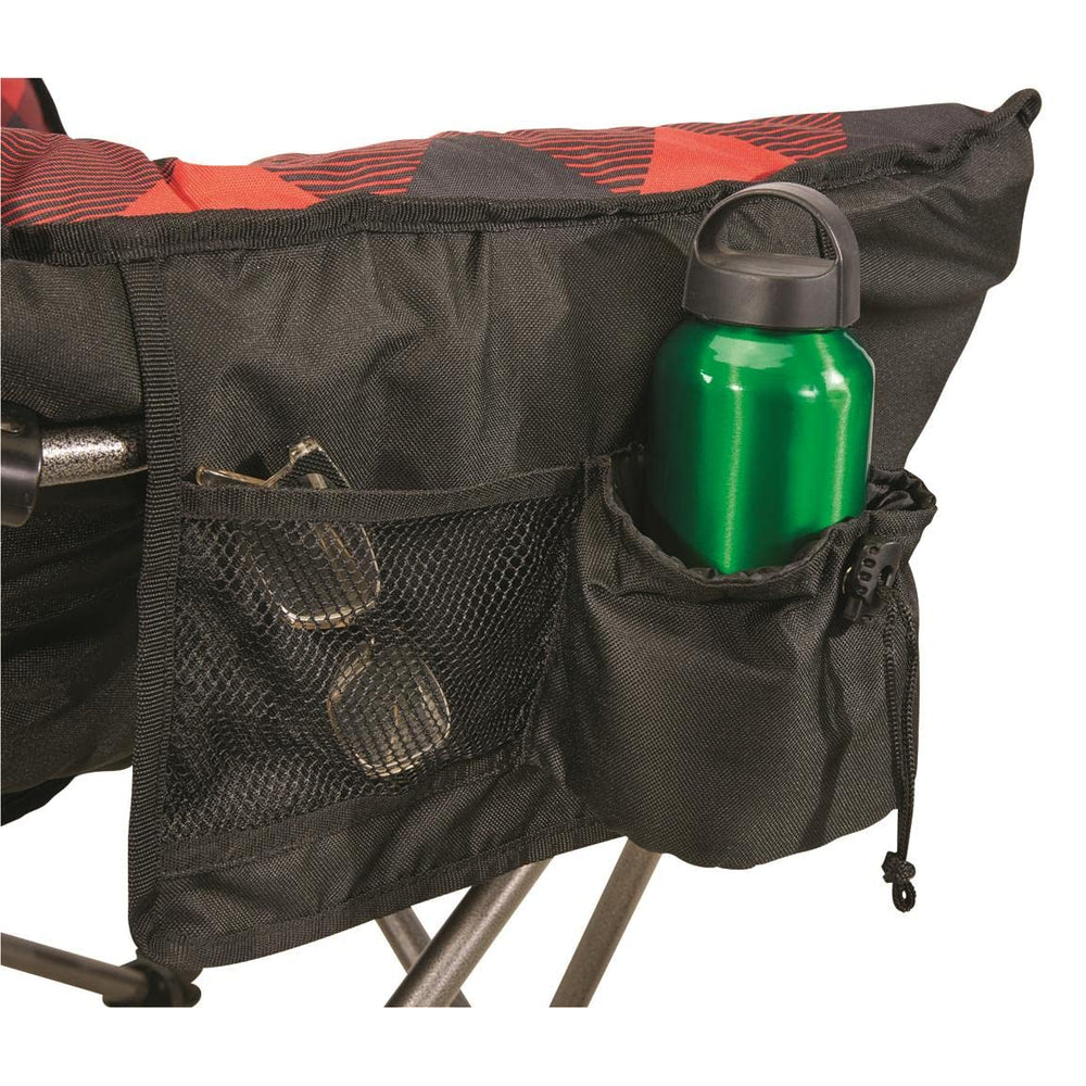 Guide Gear Club camping chair folded for easy transport and storage.