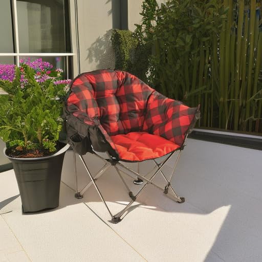 Guide Gear Club camping chair steel frame supporting up to 500 lbs.