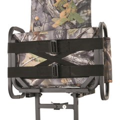 Guide Gear Deluxe Hang-On tree stand armrests providing extra support during long sits.
