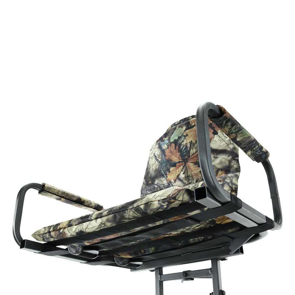 Guide Gear Deluxe Hang-On tree stand includes ratchet straps for secure attachment.