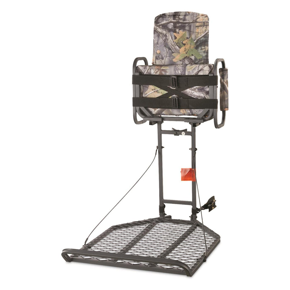 Guide Gear Deluxe Hang-On tree stand platform delivering stable footing during waits.