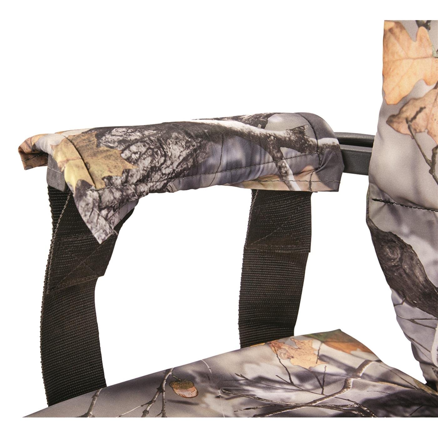 Guide Gear Deluxe Tree Stand Seat Pad folded for easy transport and storage.