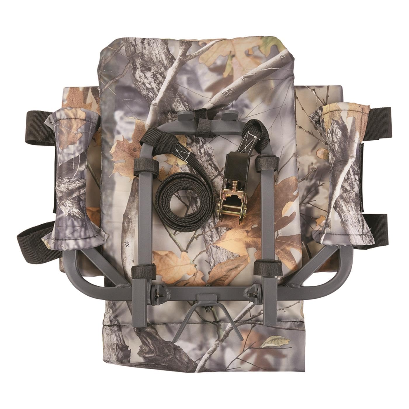 Guide Gear Deluxe Tree Stand Seat Pad in use during a deer stand hunt.
