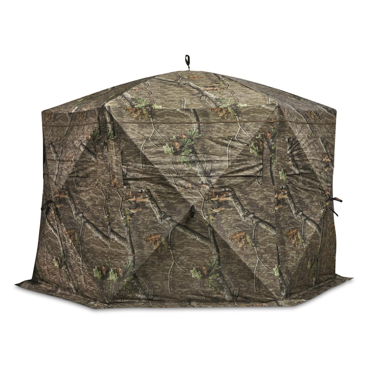 Guide Gear Educator see-through blind interior with wide windows and blackout curtains for flexible light control.
