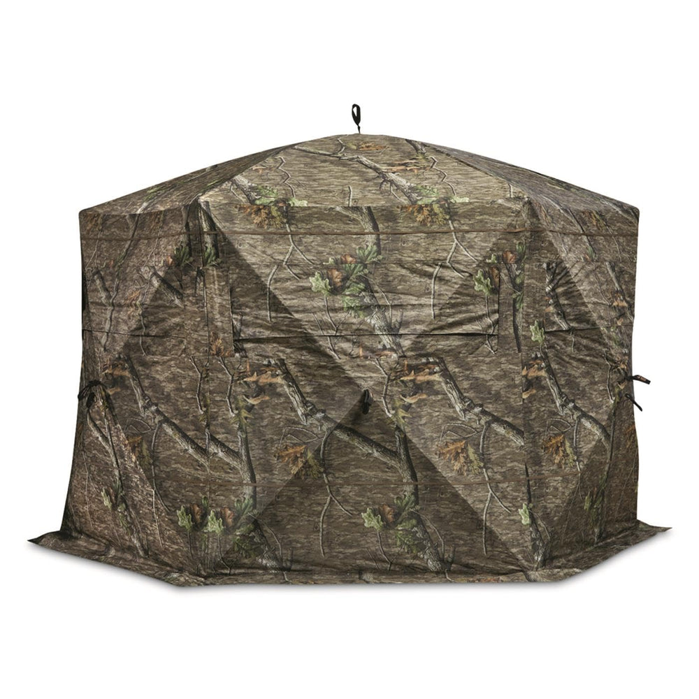 Guide Gear Educator see-through blind interior with wide windows and blackout curtains for flexible light control.