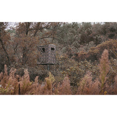 Guide Gear elevated blind showing heavy-duty steel frame for durability.