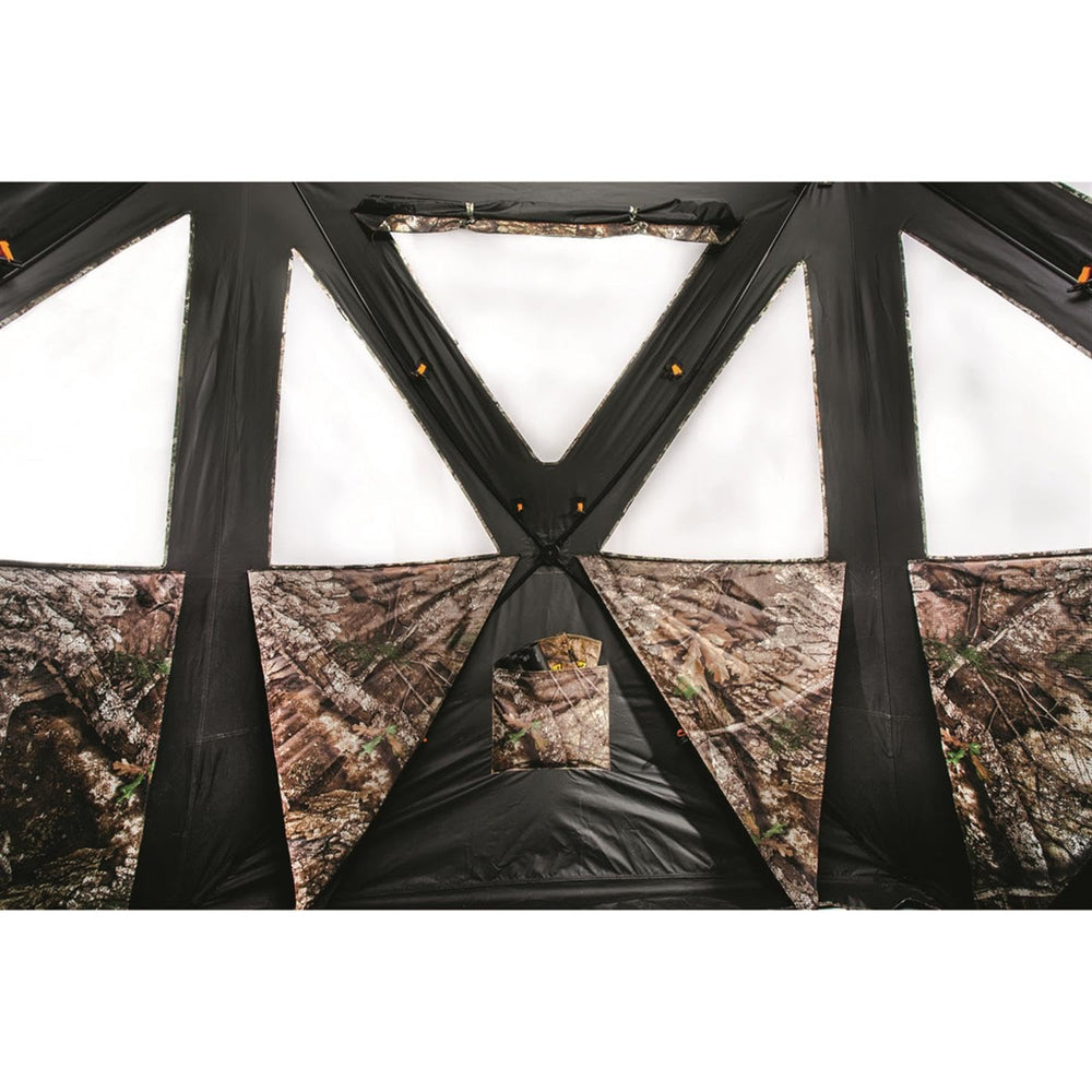 Guide Gear Flare XL large windows create ample shooting lanes and visibility.