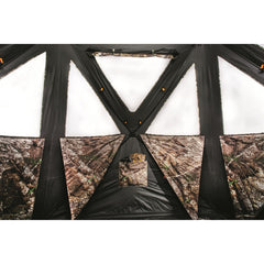 Guide Gear Flare XL large windows create ample shooting lanes and visibility.
