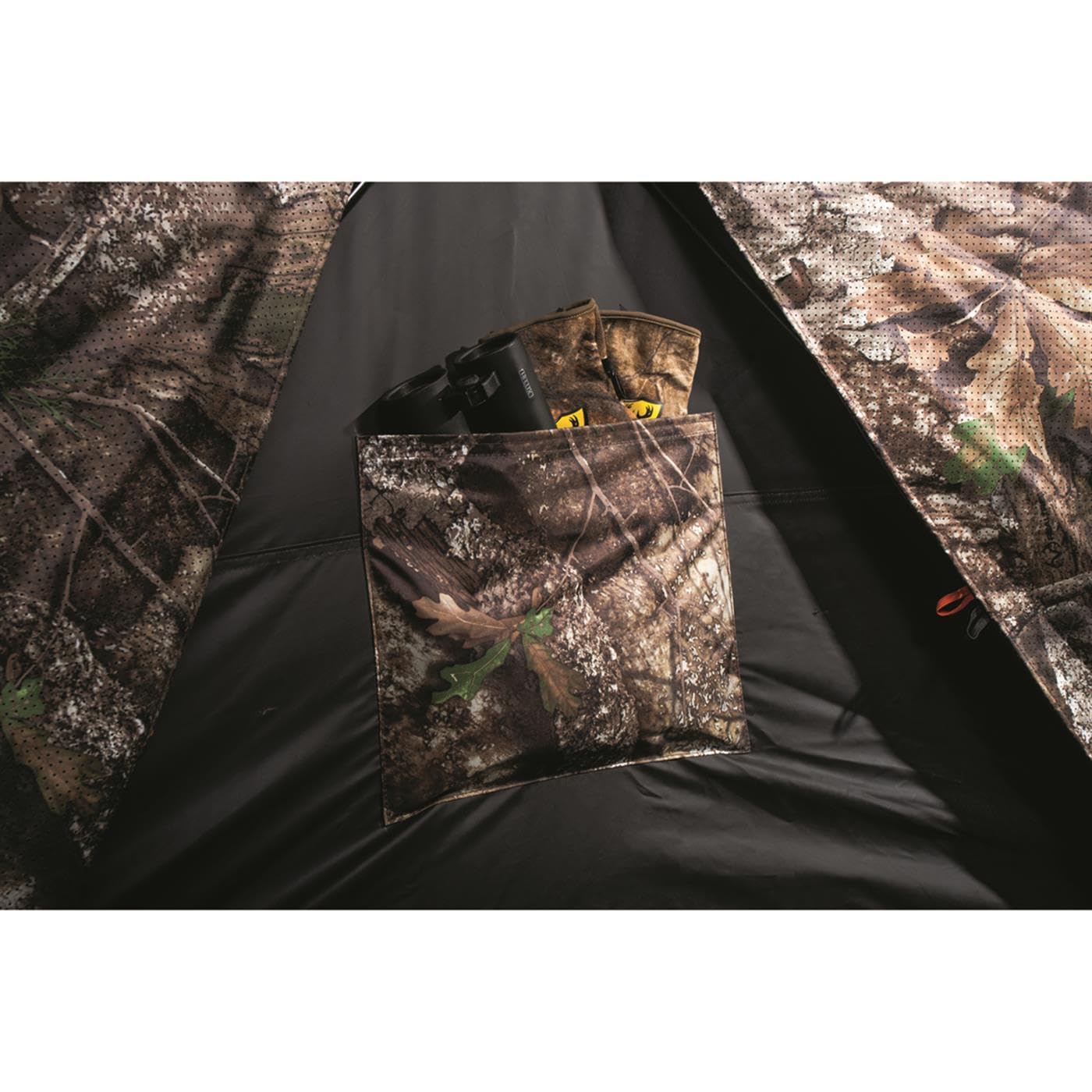 Guide Gear Flare XL supports 2-3 hunters with roomy hub-to-hub space.