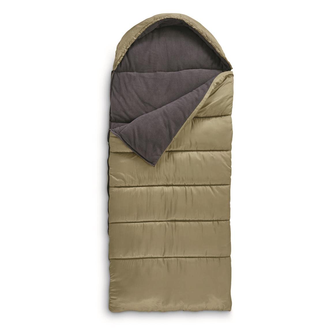 Guide Gear fleece-lined hooded sleeping bag with warm hood