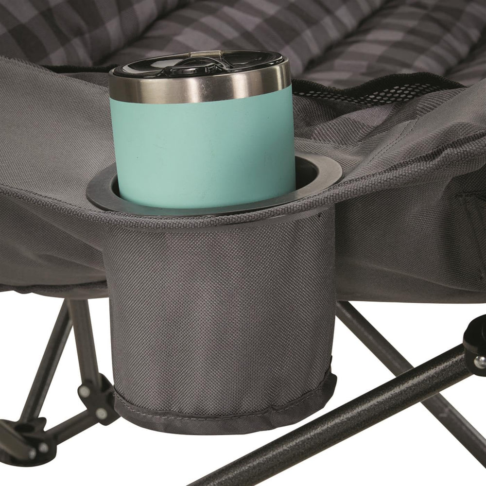 Guide Gear Gray plaid fabric highlights oversized comfort.