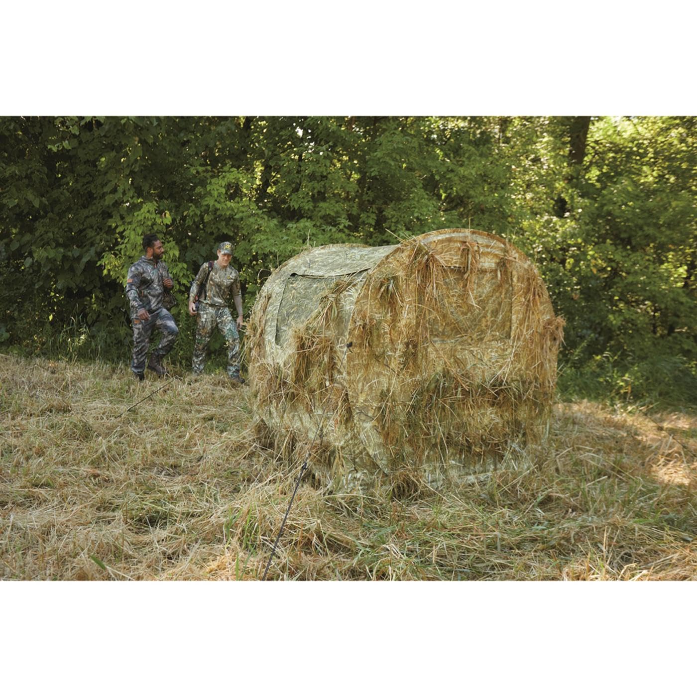 Guide Gear hay bale blind in-field use demonstrates fast deployment and ready coverage.