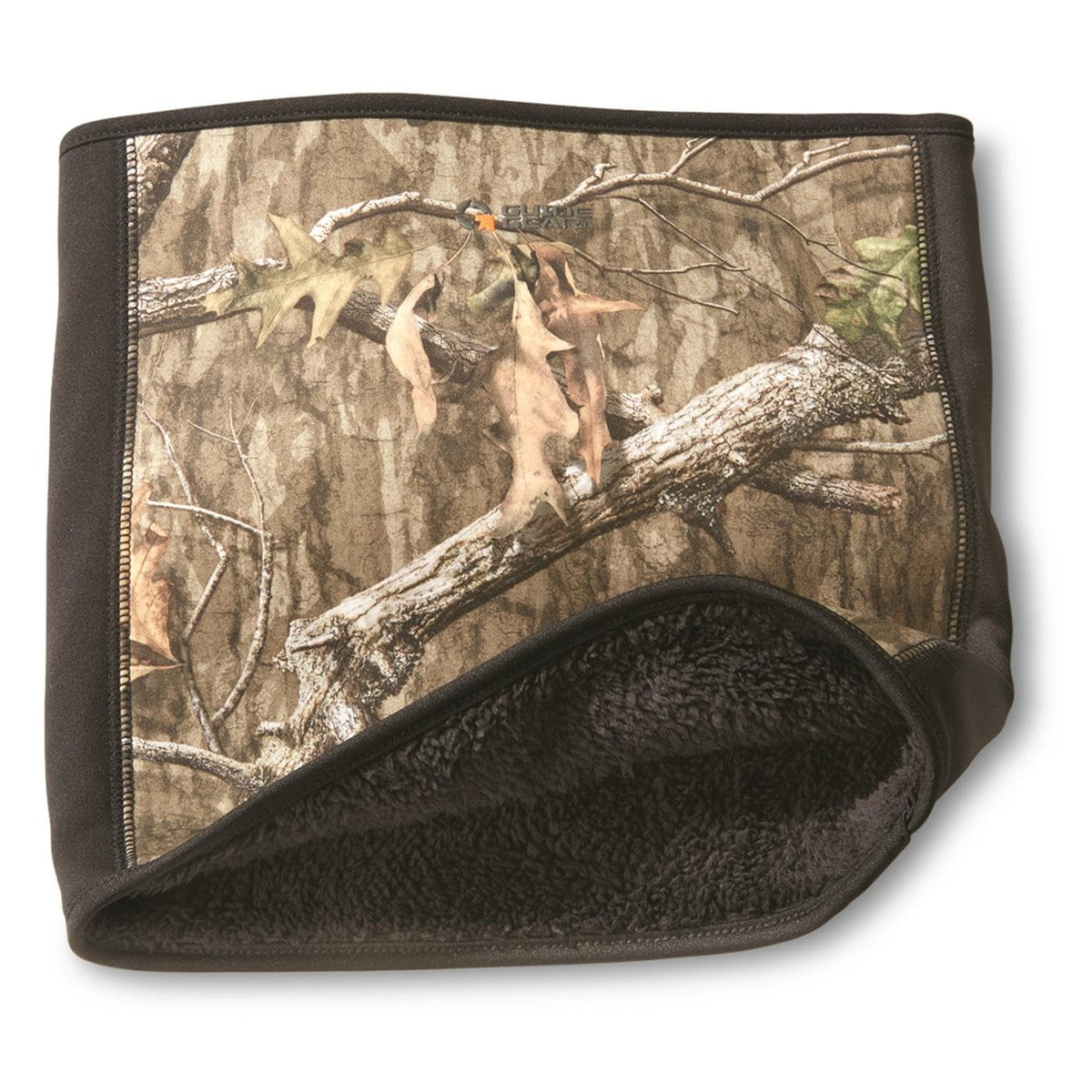 Guide Gear laminated stretch fleece gaiter with windproof exterior protects the face.