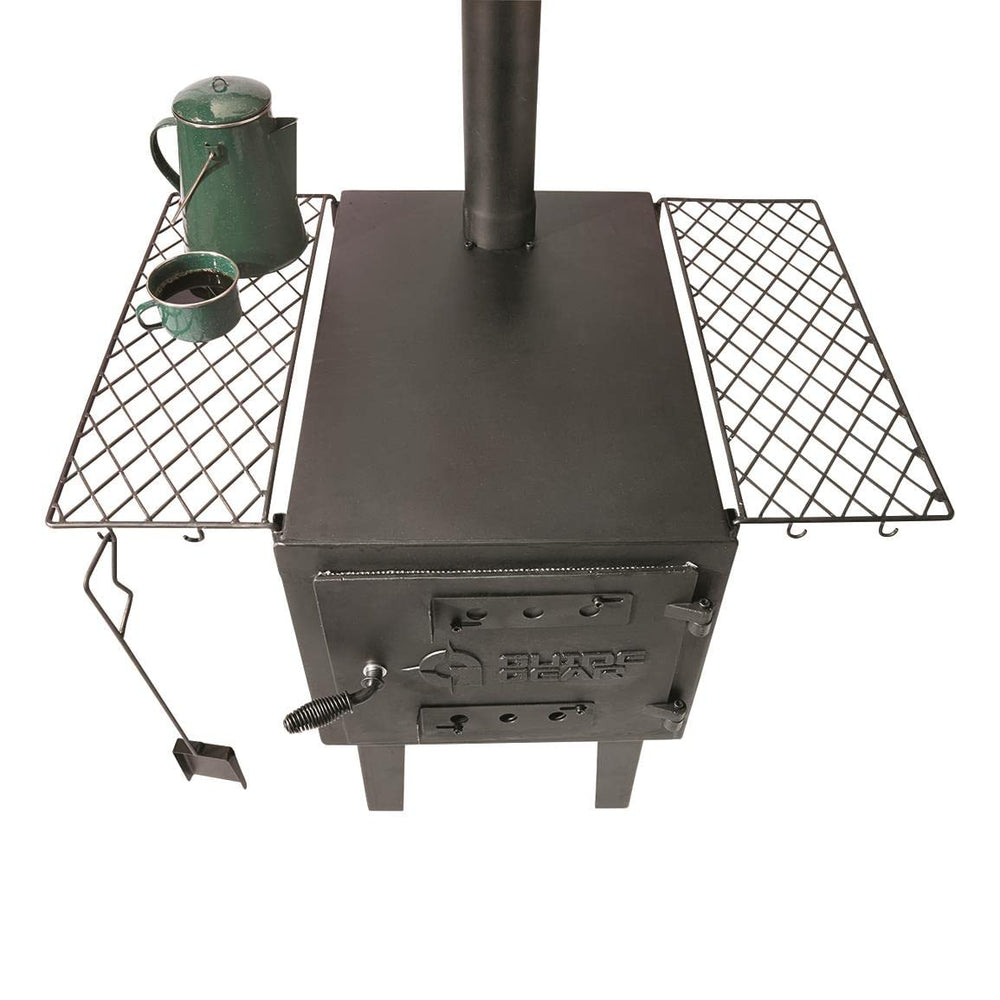 Guide Gear 12-lb bundle shows portable, sturdy outdoor stove accessories.