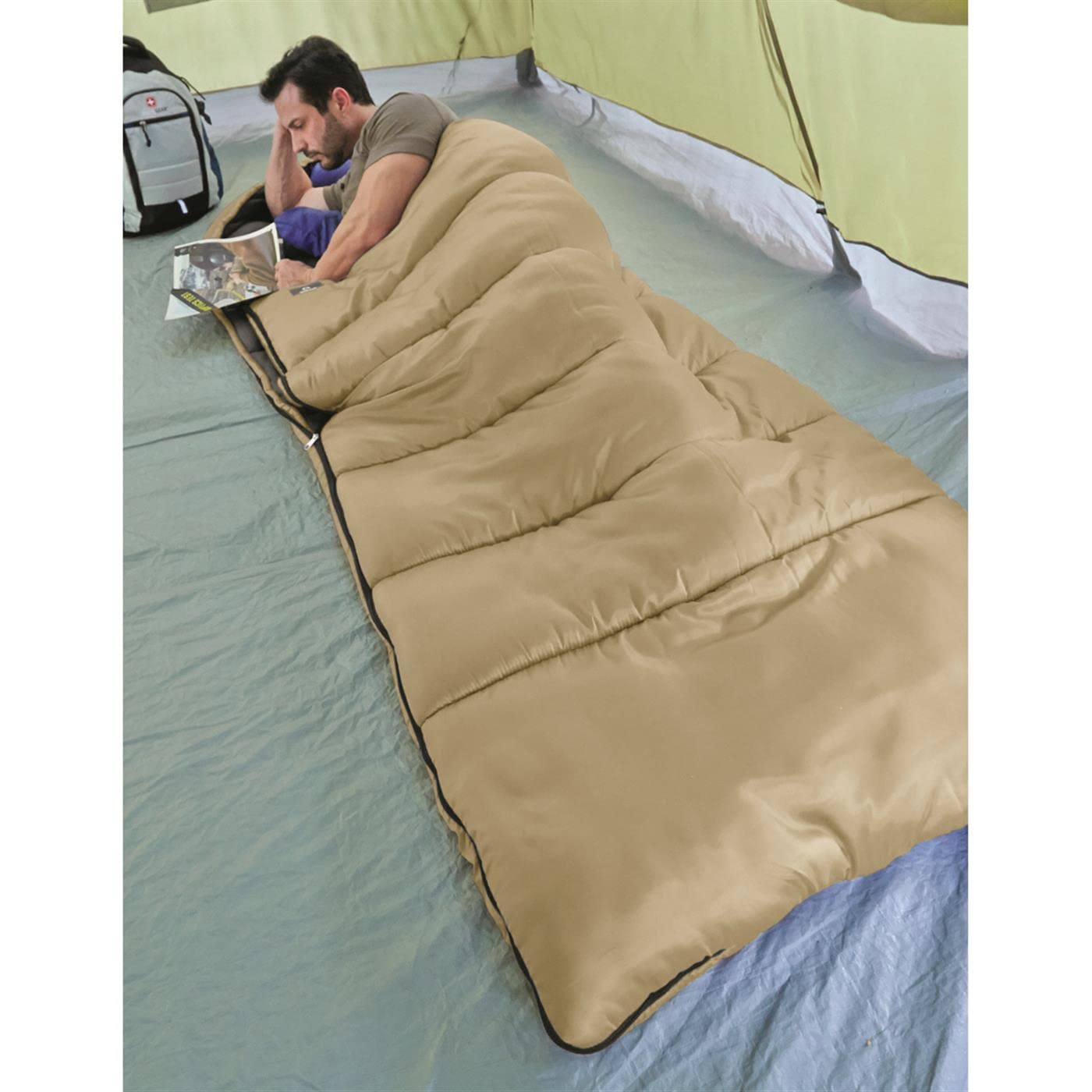 Guide Gear sleeping bag ideal for winter camping and hiking