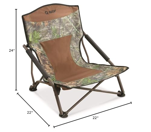 Guide Gear Magnum Turkey Chair backrest supports long sits during scouting or waiting.