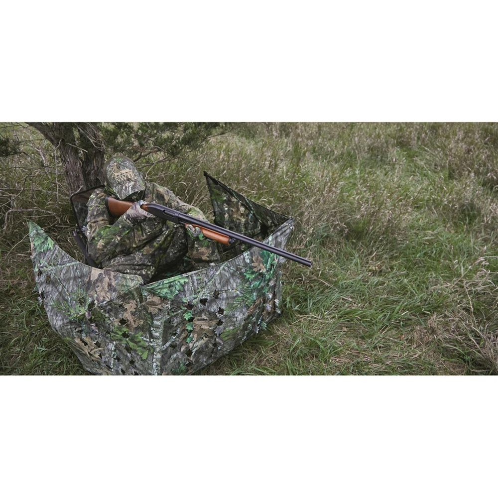 Guide Gear Magnum Turkey Chair packable design folds flat for backpack-ready transport.