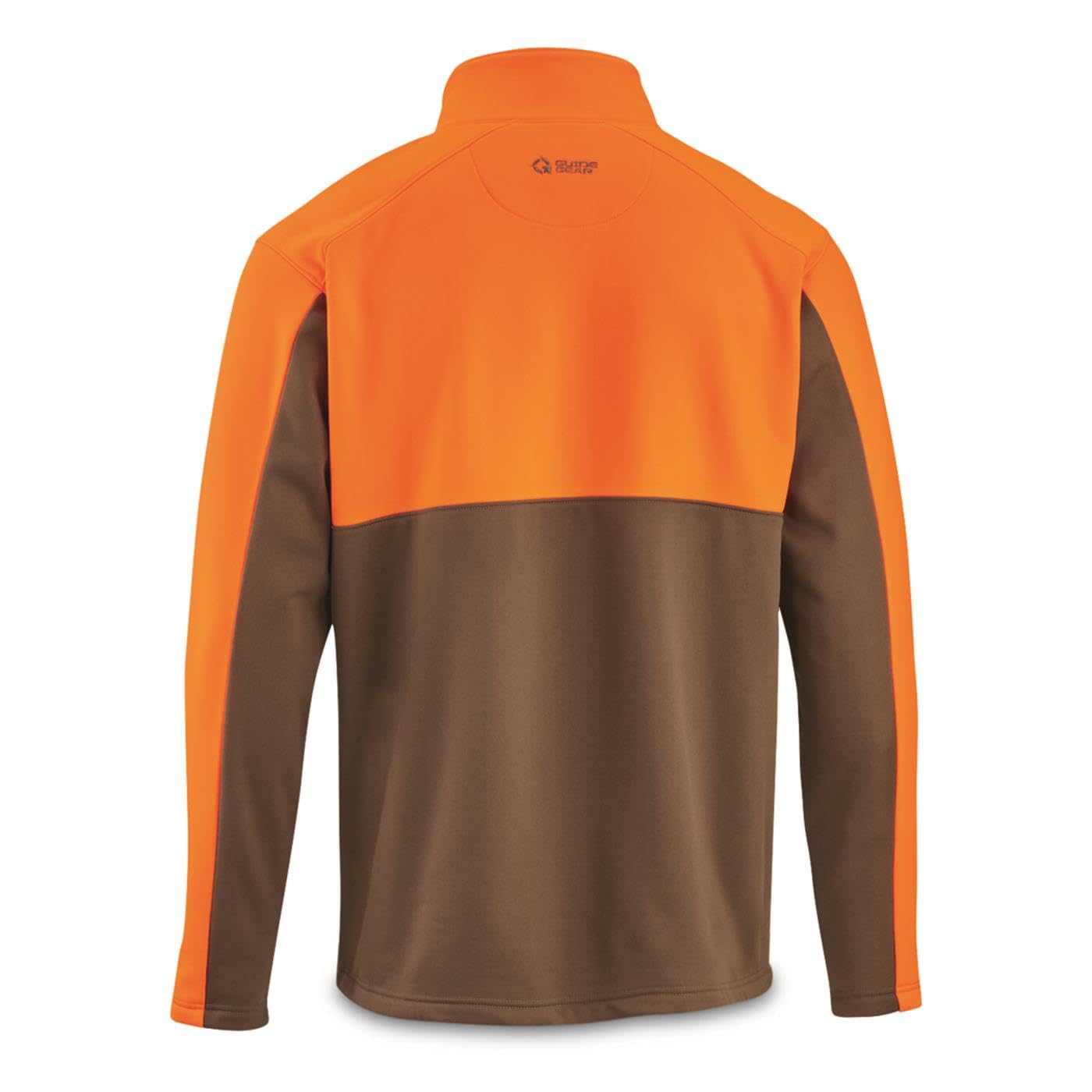Guide Gear upland fleece pullover front view highlighting pocket layout and soft warmth.