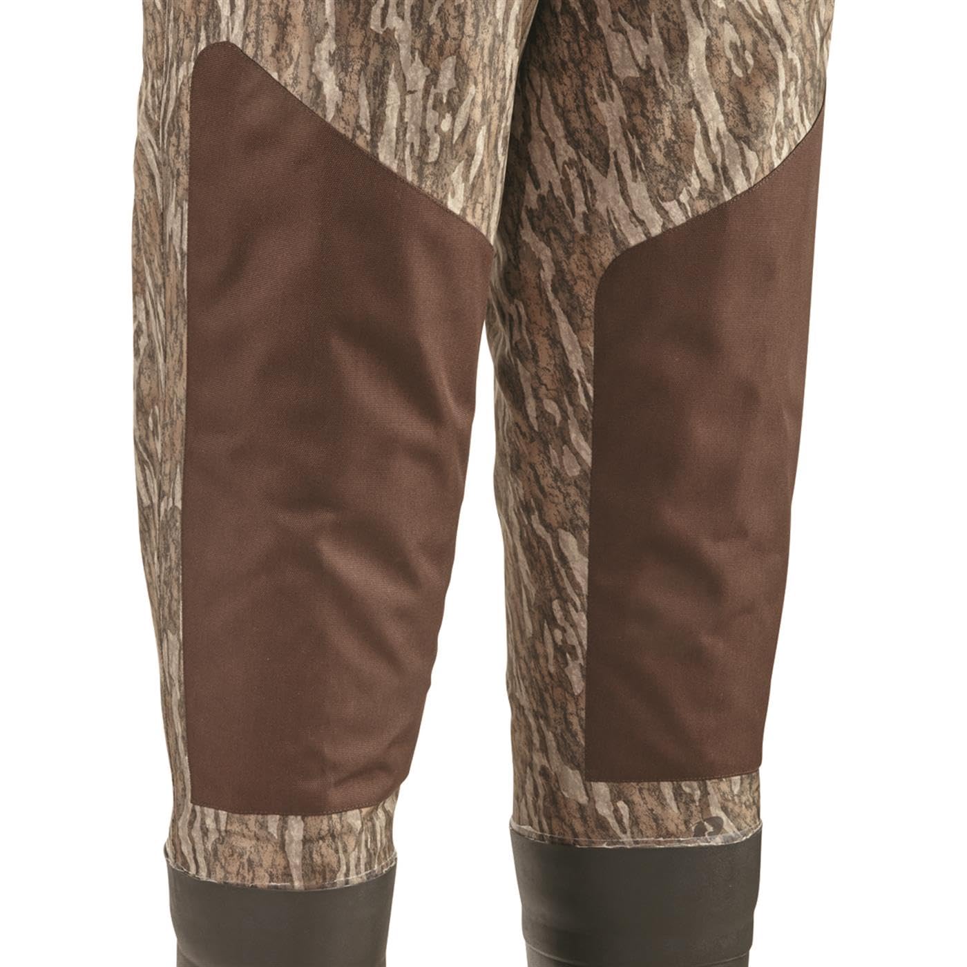 Guide Gear reversible buckles allow waist-high wear for shallow water.
